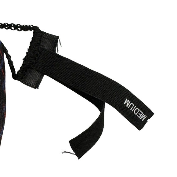 KORAL Black Skyscraper Striped criss croos back Sports Bra size M - Picture 7 of 8